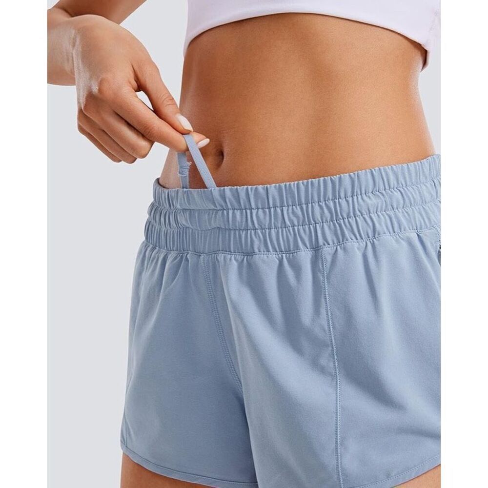 CRZ YOGA Women's Running Short Low Waisted Mesh Liner Quick Dry size medium NWT - Picture 7 of 7